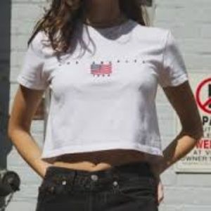 LA/USA FLAG TEE BRANDY MELVILLE
